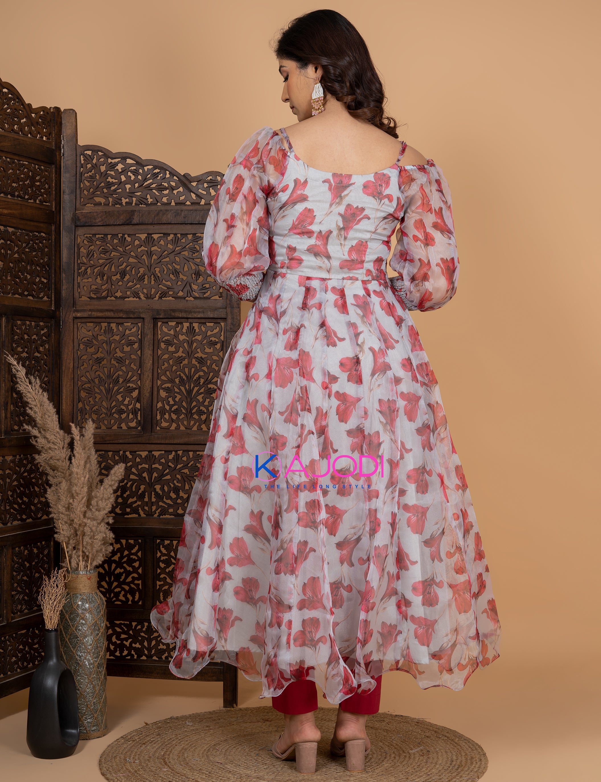 Sakina Cherry Anarkali Suit Set